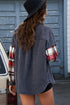 Patchwork Corduroy Buttoned Shirt Jacket